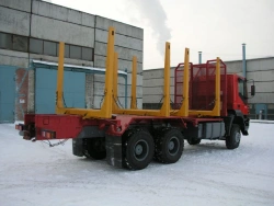 Special Logging Truck with Crane, Model GIRD 5849AS on Ural 7470-01 Chassis
