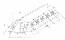 All-Season Frame Tent M-30 for Military Use