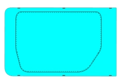 Fixed Middle Door Glass for GAZ LCV (SG Color) Code 00223TDR06004