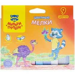 Multi-Pulti Colored Chalks "Raccoon in Australia", 9 Colors