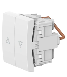 Hidden Installation Push Button Switch for Roller Shutters 10A, 250V AC, White, Art. 690.0