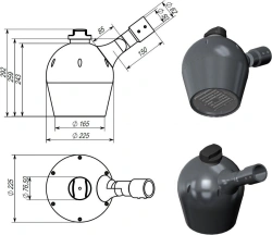 Architectural Decorative Spotlight - 20W NEMA ICL Model Spot-10.1-AF
