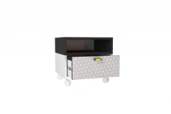 Batman LD.519120.000 Rolling Cabinet Front (White/Black)