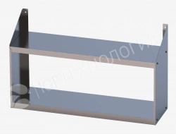 Open Kitchen Shelf PNK-2 - Stainless Steel, 0.8mm Thickness