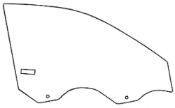 Great Wall CHB037-R Right Front Door Glass Code 00774TDR02001