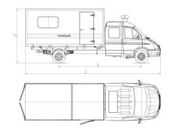 Diesel Truck Model 3008CN-2 without Crane on GAZ Chassis 231073