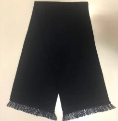 Semi-finished Product (Cut, Coupon) Gray-Blue Scarf for Institutional Employees, TU 8455-167-08570932-2009