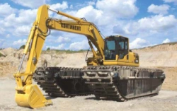 EGP-A Series Full Swing Excavator with Pontoon-Crawler Track