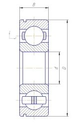 50308-ETU 500 Bearing - Precision Rolling Support
