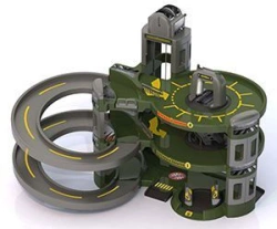 Military Base Garage with Lift and Car Wash - "Военный полигон