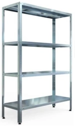 Industrial Shelving Unit STP(P)-C with 4 Solid Shelves