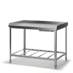 Stainless Steel and Galvanized Meat Processing Table