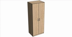 Double-Door Wardrobe with Shelves "Rona/Ilga", 800x2050x600