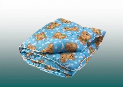 Quilted Blankets Made of Cotton, Blended, and Synthetic Fabrics with Fiber Fill