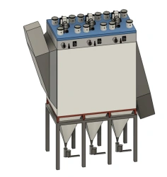Horizontal Dry Electrofilter TTS-3x3.75-1x7.2-11.5-400