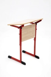 Single Student Desk with Tilted Top