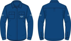 Women's Flame-Resistant Shirt Jacket for Thermal Protection by Gazprom Neft - 7 cal/cm2 Energy Level