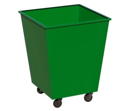 Metal Waste Container 0.75 m³ for Solid Waste Collection