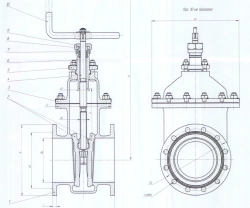 Steel Wedge Valve DN 150 PN 1.6 MPa ITSHL.491655.014