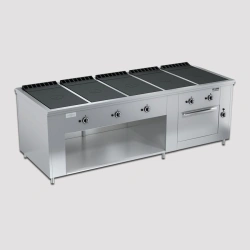 Professional Closed Flame Gas Stove PRG-IIA-5C DSH "Maxi