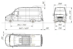 Isothermal Van for Cargo Trucks with Dual-Fuel Engine (Gas/Petrol) up to 3.5 Tons