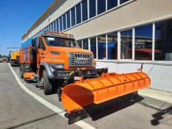 All-Season Combined Road Machine for Road Maintenance: VMKD-2015 Model 7963VN on Ural Chassis 73945-6121-01