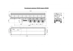 Tonnar 952343 Dump Semi-Trailer for Bulk Construction Materials