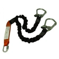 Elastic Double Lanyard for Self-Rescue with Large Carabiners (Model: ААдэ, Usage: 3)