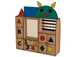 Didactic Shelf "Uznayka" for Preschool Activities - Model SJ79