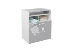 Kids' French Dresser Polini, Teddy, White-Grey, Model 0001529.55
