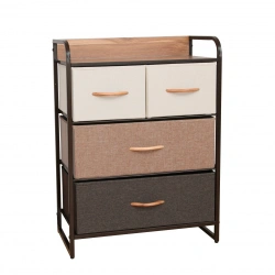 Steel Frame Chest of Drawers with MDF