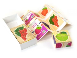 Storytelling Fruit and Berry Folding Cubes Set