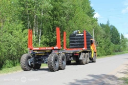 Dual-Axis Log Transport Trailer ZH-224DS