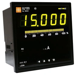 Digital Panel Meter for Measuring Current and Voltage in DC Networks - Model Щ120