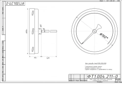 Bimetallic Thermometer TBf-220 IP65 160 OHS