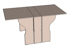 Folding Table, Book Table - Customizable Design