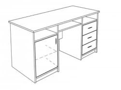Work Table with Two Cabinets RL01/04