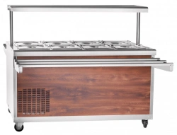 High-Temperature Refrigerated Display Showcase with Neutral Cabinet PVV(N)-70PM-01-NS
