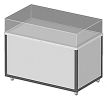 Mobile Horizontal Showcase 1200x600x900 mm