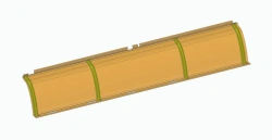 Right Rear Ceiling Panel for LiAZ 621320 - 621320-5702211-11