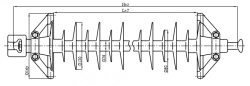 Insulator for Power Transmission Lines LК 160/110-4ГС