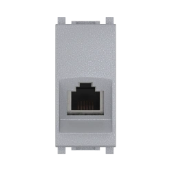 CADUCEUS ALING Experience RJ12 6P6C Cat.3 Hidden Socket 1M Silver