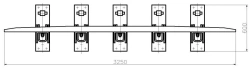 SP850 Profile Switch Rail with Complete Padding and Fasteners for MP380.00