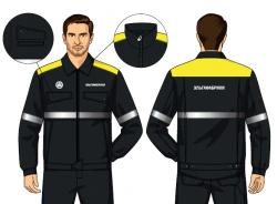 Men's Protective Jacket Against OPP and Mechanical Impacts SMA125-102/001-DKB