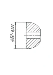 Half-Sphere RM-80 Rubber Protection Mounting 04.VEST.70.00.014