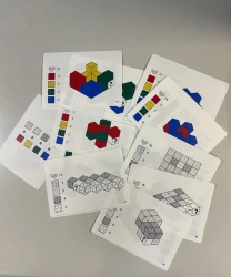Double-Sided Task Cards for Colorful Wooden Cubes