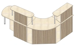 Reception Desk for Home and Public Spaces - Art. 4054/4055/4056/4057/4058