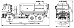 Oil Tanker for Oil Fields AЦН 4680А7-10 on КАМАЗ 65222-53, 65222-54
