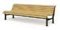 Park Bench D-1.4 with Metal Supports