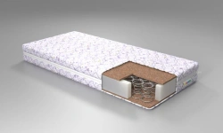 Dreamers Mystic Light Mattress - Polycotton, Coconut, Spring Block